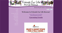 Desktop Screenshot of friendsfurliferescue.com